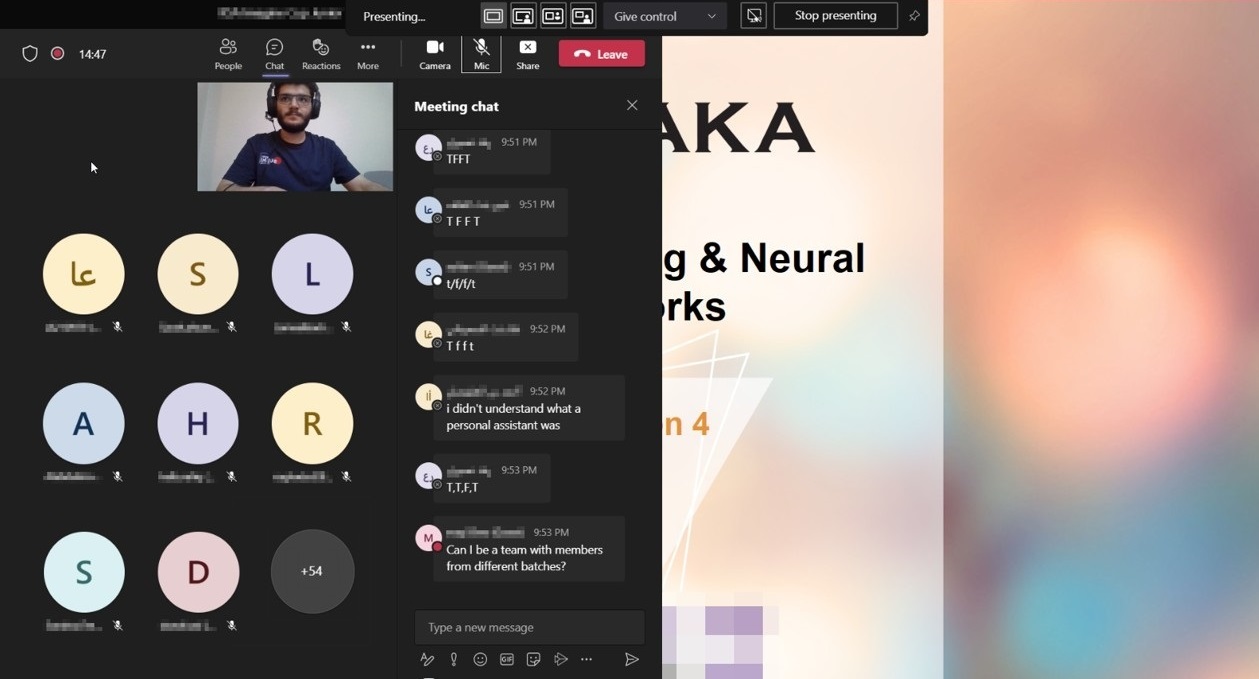 Teaching Screenshot